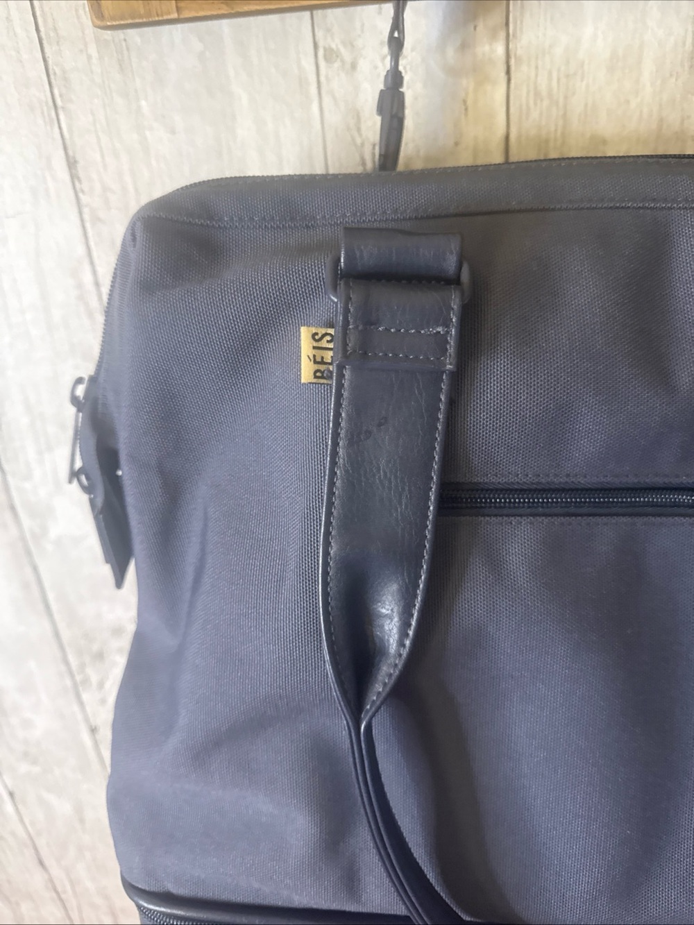 BÉIS The Weekender Bag Blue Travel Carry On Overnight Duffel W/ Shoulder Strap - Picture 4 of 11
